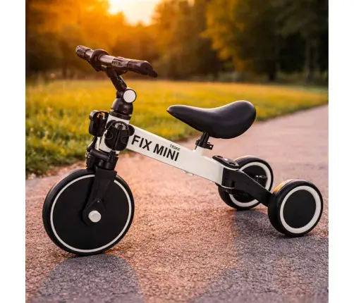 Trike Fix Mini distanču trīsritenis 3in1 ar pedāļiem balts