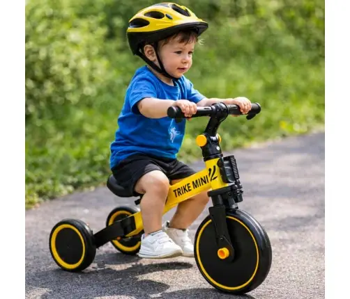Trike Fix Mini distanču trīsritenis 3in1 ar pedāļiem dzeltens