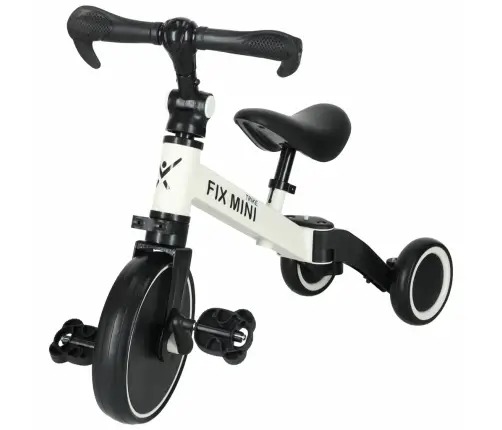Trike Fix Mini distanču trīsritenis 3in1 ar pedāļiem balts