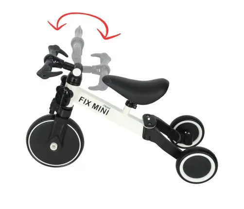 Trike Fix Mini distanču trīsritenis 3in1 ar pedāļiem balts