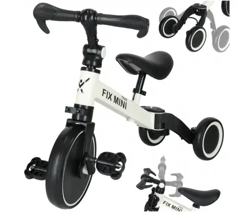 Trike Fix Mini distanču trīsritenis 3in1 ar pedāļiem balts