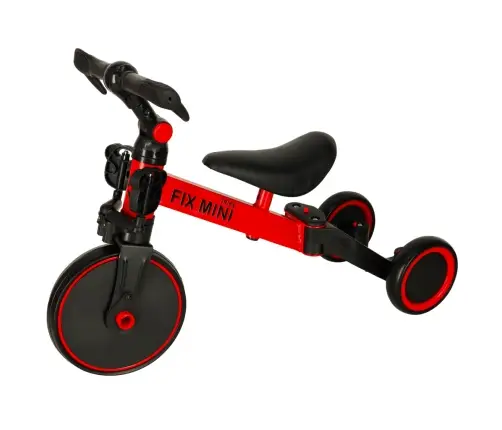 Trike Fix Mini distanču trīsritenis 3in1 ar pedāļiem sarkans