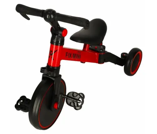 Trike Fix Mini distanču trīsritenis 3in1 ar pedāļiem sarkans