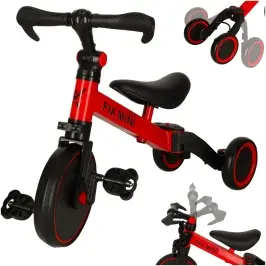 Trike Fix Mini distanču trīsritenis 3in1 ar pedāļiem sarkans Trike Fix Mini distanču trīsritenis 3in1 ar pedāļiem sarkans