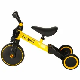 Trike Fix Mini distanču trīsritenis 3in1 ar pedāļiem dzeltens Trike Fix Mini distanču trīsritenis 3in1 ar pedāļiem dzeltens