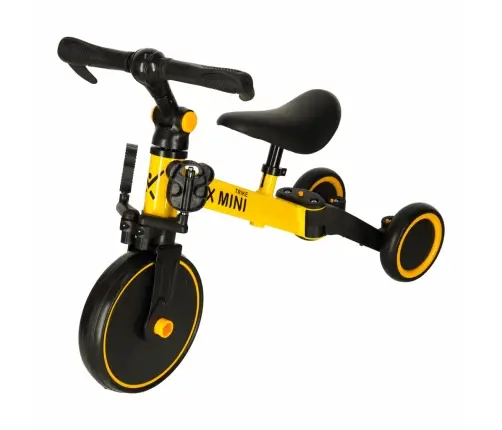 Trike Fix Mini distanču trīsritenis 3in1 ar pedāļiem dzeltens