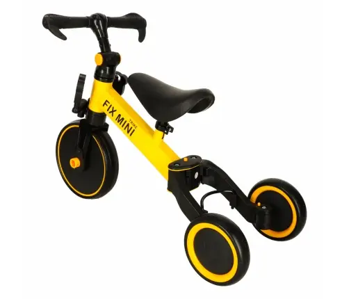Trike Fix Mini distanču trīsritenis 3in1 ar pedāļiem dzeltens