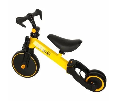 Trike Fix Mini distanču trīsritenis 3in1 ar pedāļiem dzeltens