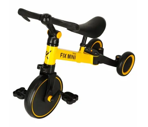 Trike Fix Mini distanču trīsritenis 3in1 ar pedāļiem dzeltens