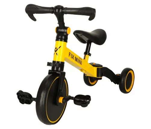 Trike Fix Mini distanču trīsritenis 3in1 ar pedāļiem dzeltens