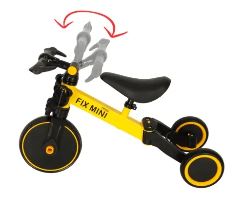 Trike Fix Mini distanču trīsritenis 3in1 ar pedāļiem dzeltens
