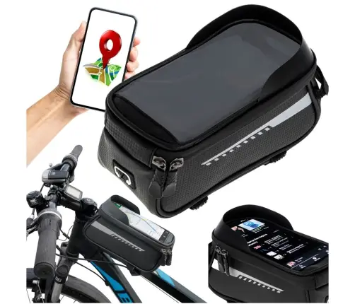 Velosipēda somas pannier ūdensnecaurlaidīgs tālruņa turētājs
