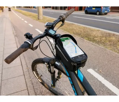 Velosipēda somas pannier ūdensnecaurlaidīgs tālruņa turētājs