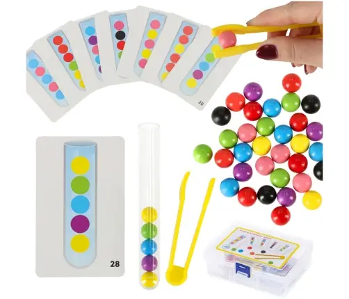Izglītojoša mozaīka krāsains montessori bumbiņas