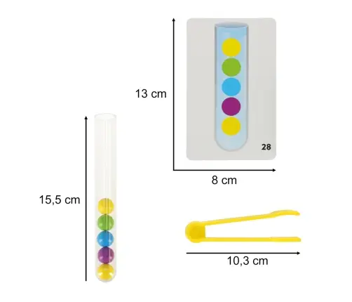 Izglītojoša mozaīka krāsains montessori bumbiņas