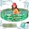 Bērnu piepūšamais baseins 3 kameras 150cm lapas