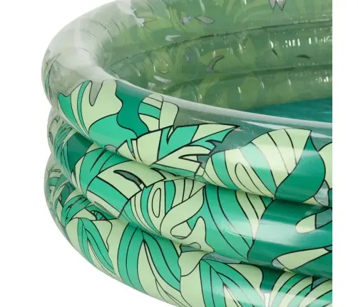 Bērnu piepūšamais baseins 3 kameras 150cm lapas