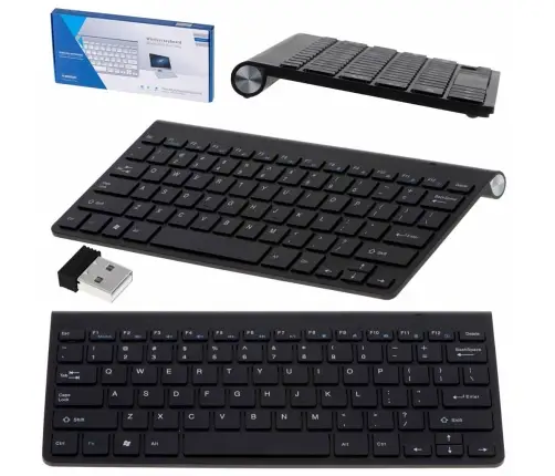 Smart TV bezvadu tastatūra melna