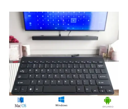 Smart TV bezvadu tastatūra melna