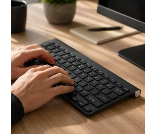 Smart TV bezvadu tastatūra melna