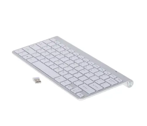 Smart TV bezvadu tastatūra sudraba krāsā