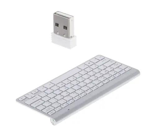 Smart TV bezvadu tastatūra sudraba krāsā