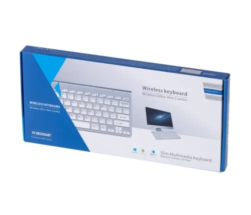 Smart TV bezvadu tastatūra sudraba krāsā