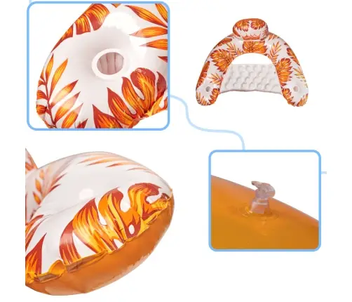 Peldvietu krēsls šūpuļtīkls ūdens oranžs