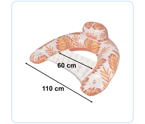 Peldvietu krēsls šūpuļtīkls ūdens oranžs