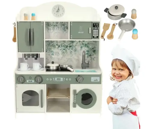 Koka virtuve MDF LULILO Saliko ar espresso automātu