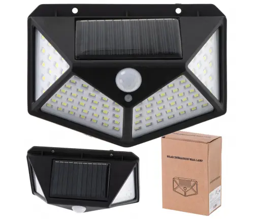 Saules kustības un krēslas sensora lampa 100 LED