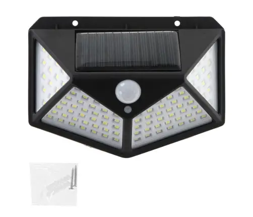 Saules kustības un krēslas sensora lampa 100 LED