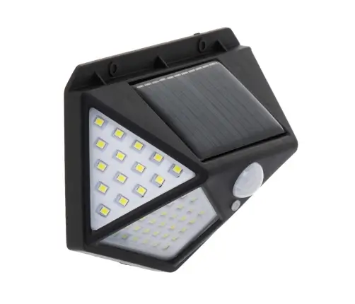 Saules kustības un krēslas sensora lampa 100 LED