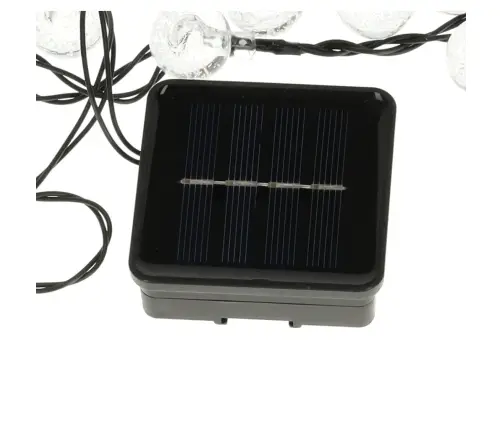 Saules dārza apgaismojums bumbiņas 7m 50LED silti balta