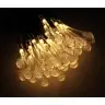 Saules dzeguzes dārza apgaismojums 6,5 m 30LED silti balts