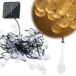 Saules dzeguzes dārza apgaismojums 6,5 m 30LED silti balts