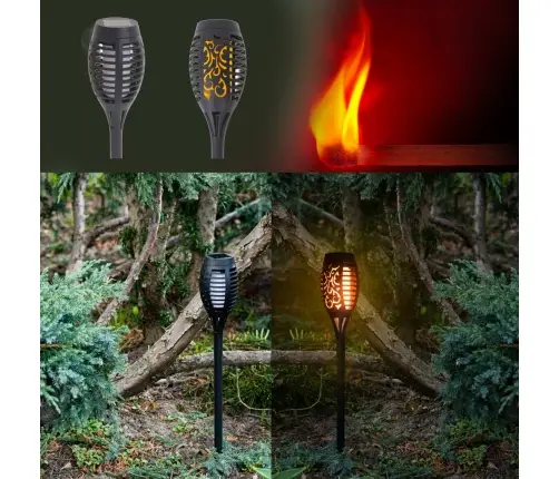 Saules dārza lukturīši 12LED 4gab.
