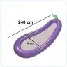 Piepūšamais sieta matracis aubergine 240cm