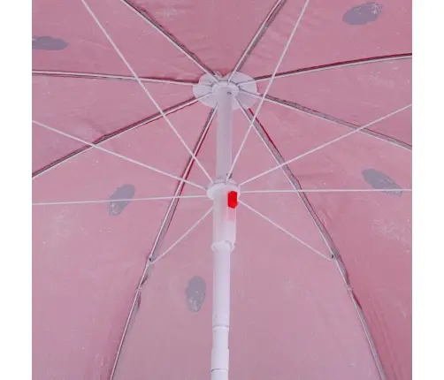 Pludmales dārza lietussargs regulējams 150cm salauzts arbūzs