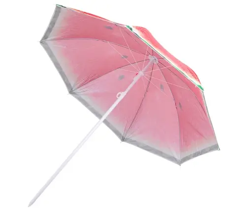 Pludmales dārza lietussargs regulējams 150cm salauzts arbūzs