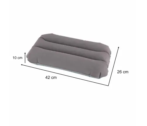 BESTWAY 67121 Ceļojumu piepūšamais spilvens no velūra, pelēks