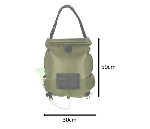 Saules kempinga lauku duša 20L XXL ar termometru