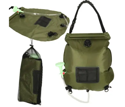 Saules kempinga lauku duša 20L XXL ar termometru