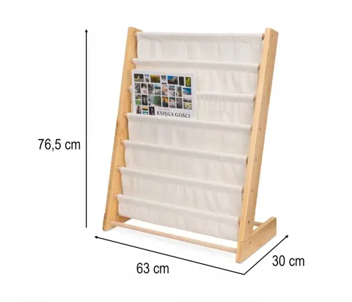 Bērnu grāmatu plaukts stenda plaukts 79cm