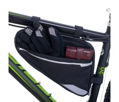 L-BRNO Velosipēda soma trīsstūrveida apakšrāmja somiņa velosipēdam