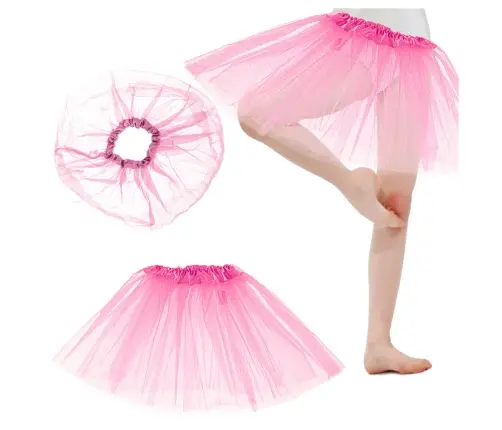 Tutu tilla svārki kostīms rozā