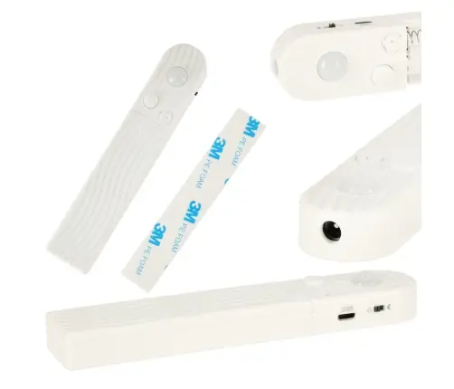 Ar akumulatoru darbināma USB kustības detektora LED sloksne 1M silti balta