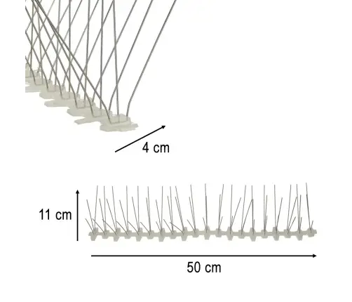 Metāla putnu smailes baložiem 50cm x 11cm x 4cm