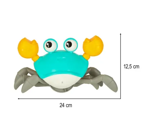 Interaktīvais krabju kāpurs ar skaņu zaļš