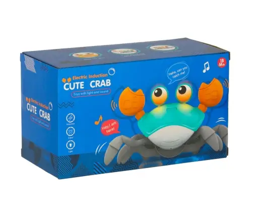 Interaktīvais krabju kāpurs ar skaņu zaļš